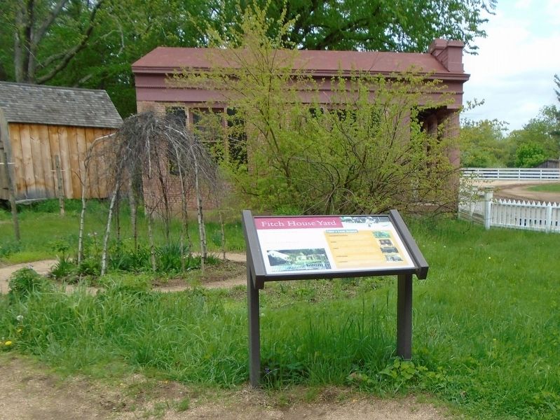 Fitch House Yard and Marker. Click for full size. Fitch House Yard and Marker image. Click for full size.