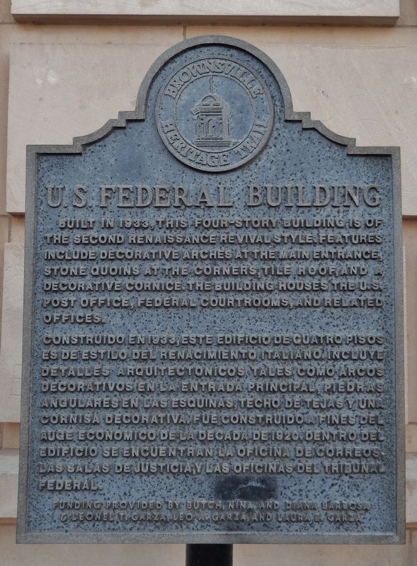 U.S. Federal Building Marker image. Click for full size.