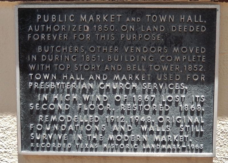 Public Market and Town Hall Marker image. Click for full size.