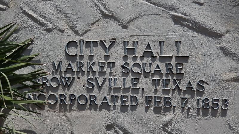 Close-up of Lettering on Town Hall Building - near door image. Click for full size.