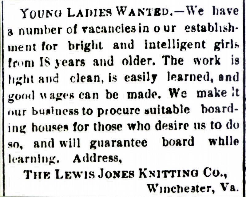 Young Ladies Wanted image. Click for full size.