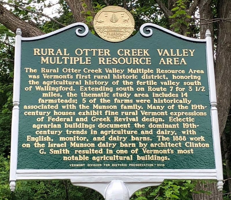 Rural Otter Creek Valley Multiple Resource Area Marker image. Click for full size.