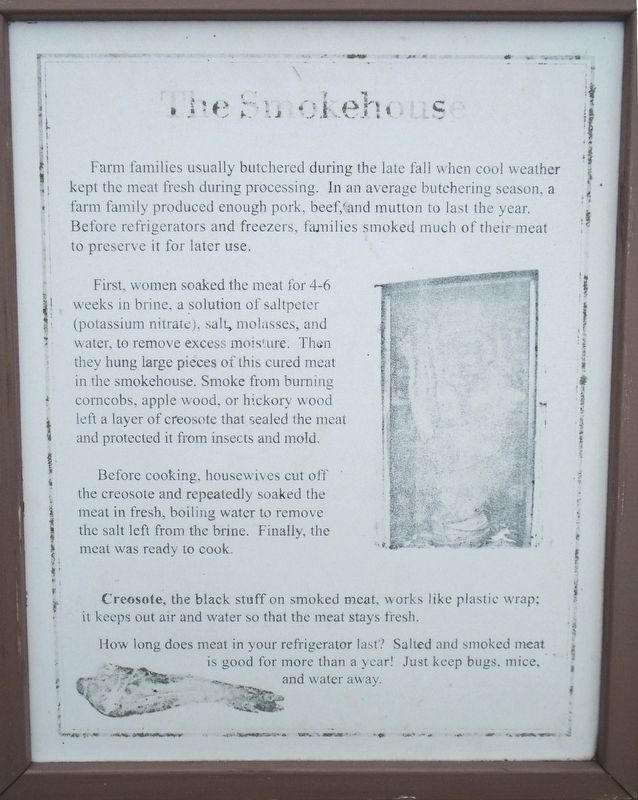 The Smokehouse Marker image. Click for full size.