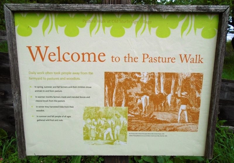 Welcome to the Pasture Walk Marker image. Click for full size.
