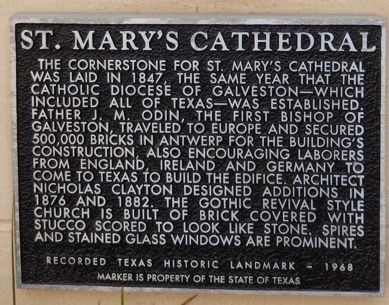 St. Mary's Cathedral Marker. Click for full size. St. Mary's Cathedral Marker image. Click for full size.