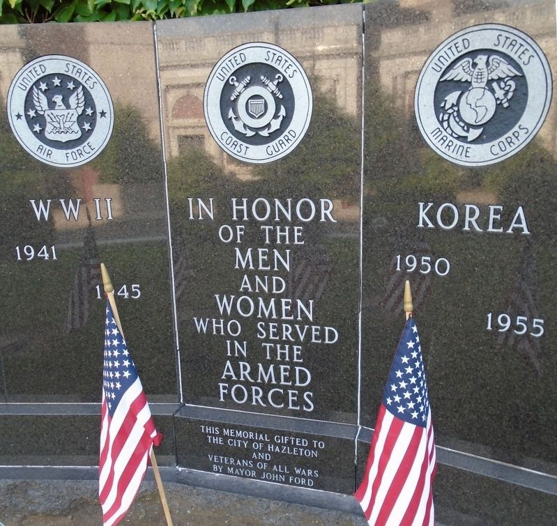 War Memorial Dedication. Click for full size. War Memorial Dedication image. Click for full size.