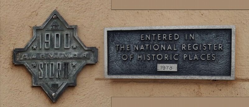 St. Mary's Cathedral (<i>National Register of Historic Places & 1900 Hurricane Survivor plaques</i>) image. Click for full size.