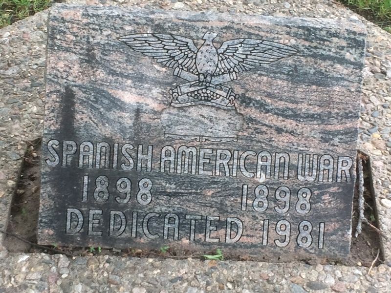 Brookings County South Dakota Veterans Memorial Marker - Spanish American War image. Click for full size.