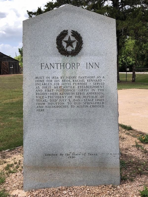 Fanthorp Inn Marker. Click for full size. Fanthorp Inn Marker image. Click for full size.