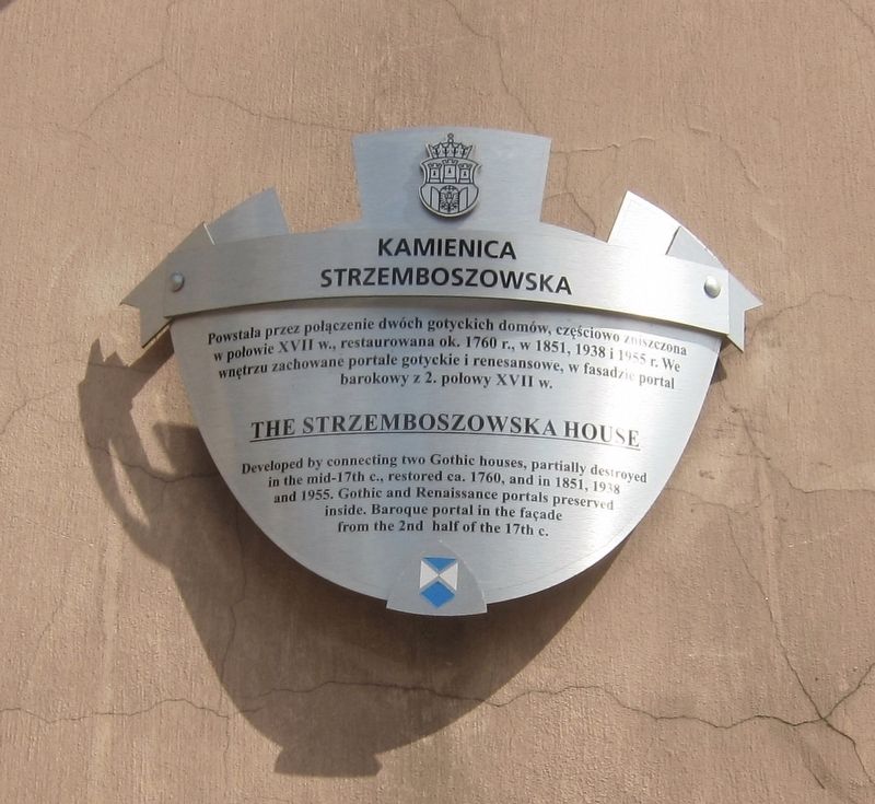 Kamienica Strzemboszowska / The Strzemboszowska House Marker image. Click for full size.