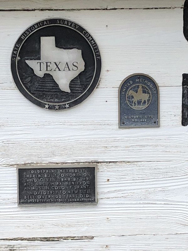 Coldspring Methodist Church Marker. Click for full size. Coldspring Methodist Church Marker image. Click for full size.