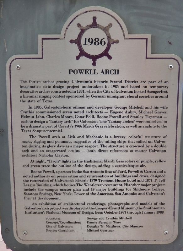Powell Arch Marker image. Click for full size.