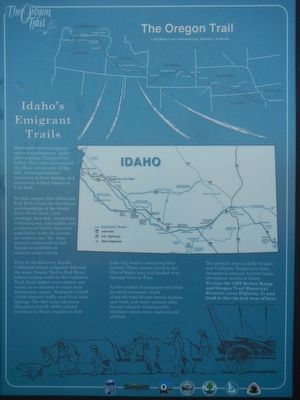Idaho's Emigrant Trails Marker image. Click for full size.