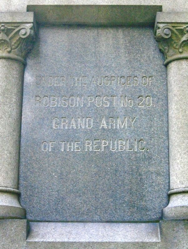 Civil War Memorial G.A.R. Veterans. Click for full size. Civil War Memorial G.A.R. Veterans image. Click for full size.