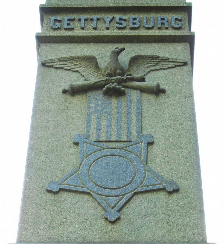 Civil War Memorial G.A.R. Emblem. Click for full size. Civil War Memorial G.A.R. Emblem image. Click for full size.