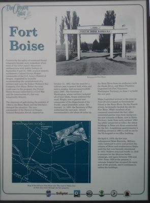 Fort Boise Marker image. Click for full size.