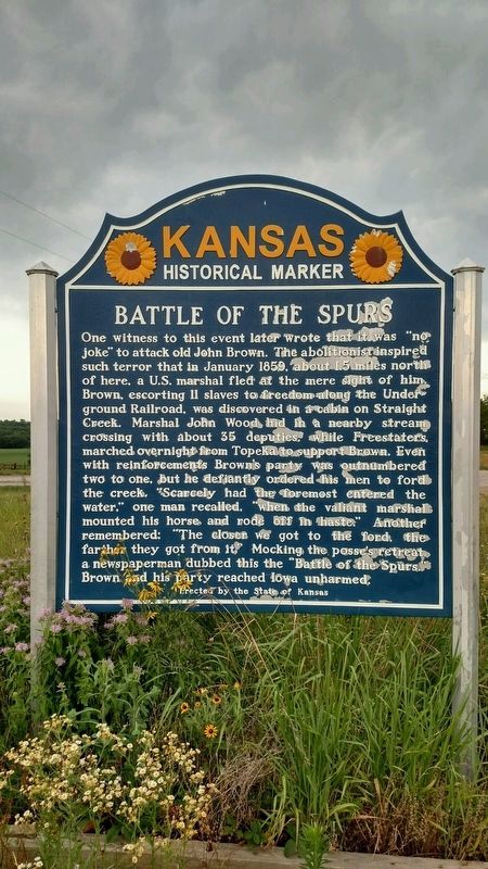 Battle of the Spurs Marker image. Click for full size.