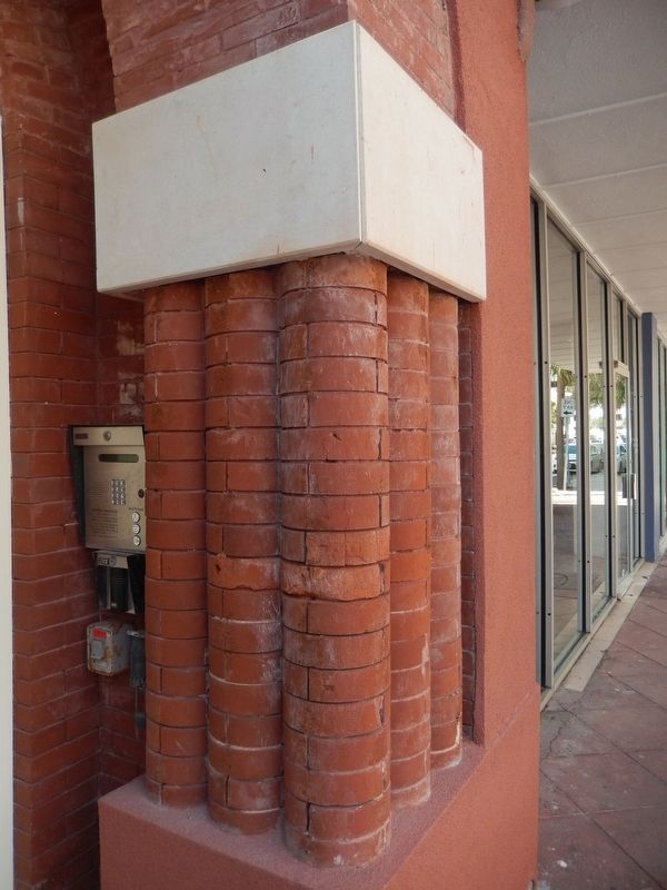 Southwestern Telegraph and Telephone Building (<i>elaborate brick column detail</i>) image. Click for full size.