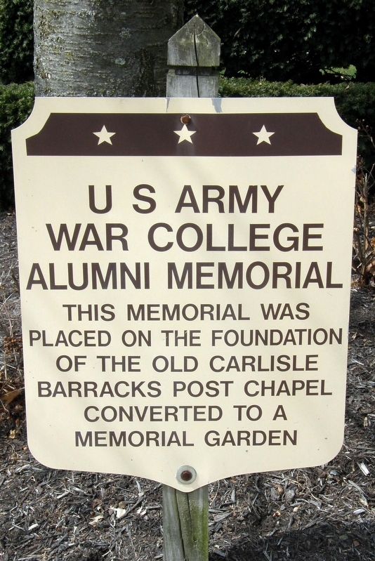 U S Army War College Alumni Memorial Marker image. Click for full size.