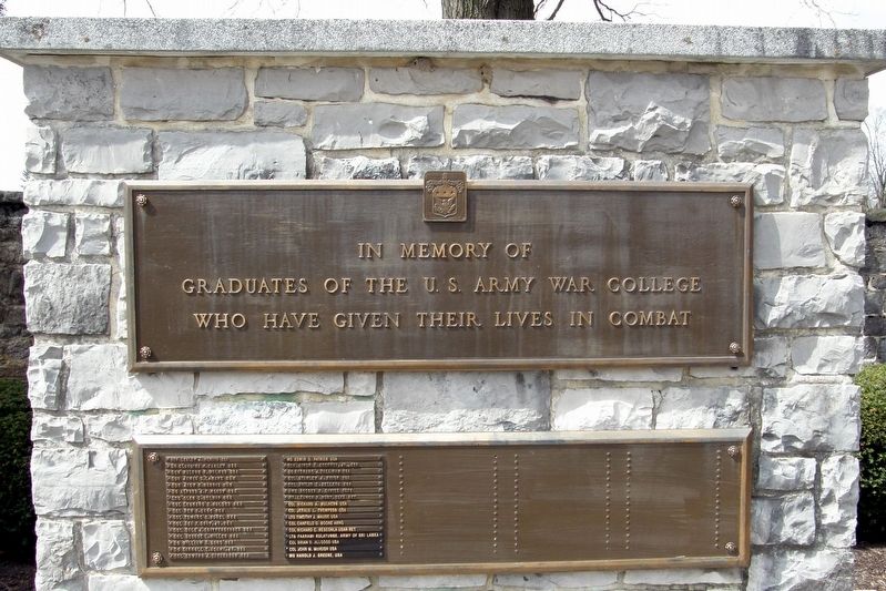 U S Army War College Alumni Memorial image. Click for full size.