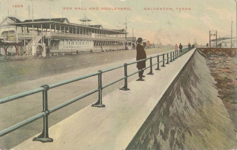 <i>Sea Wall and Boulevard, Galveston, Texas</i> image. Click for full size.
