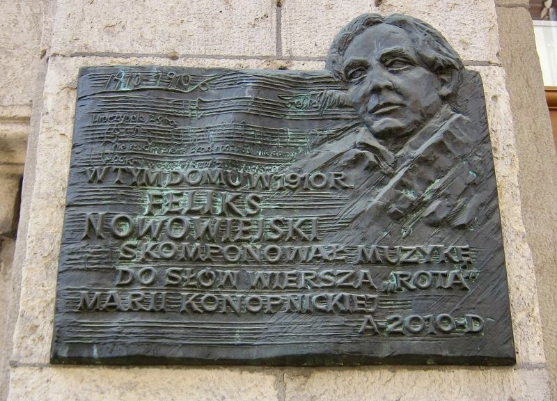 Feliks Nowowiejski Marker image. Click for full size.