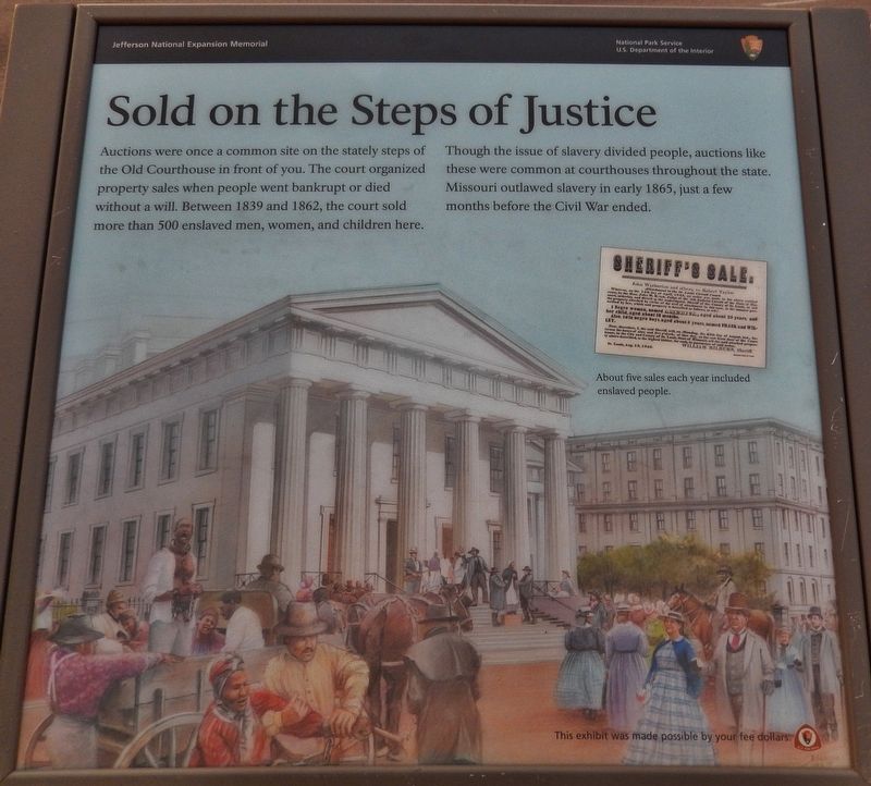Sold on the Steps of Justice Marker image. Click for full size.