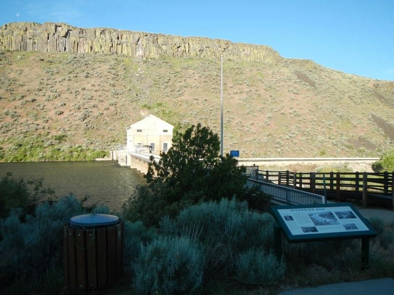 Diversion Dam and Marker image. Click for full size.
