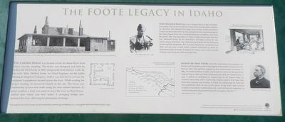 The Foote Legacy in Idaho Marker image. Click for full size.