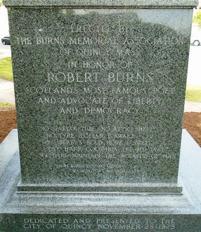 Burns Dedication Marker image. Click for full size.