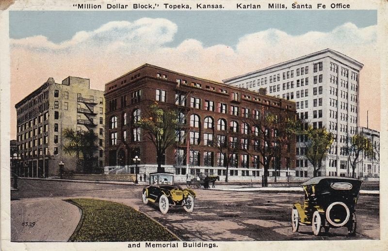 <i>"Million Dollar Block," Topeka, Kansas. Karlan Mills, Santa Fe Office and Memorial Buildings</i> image. Click for full size.