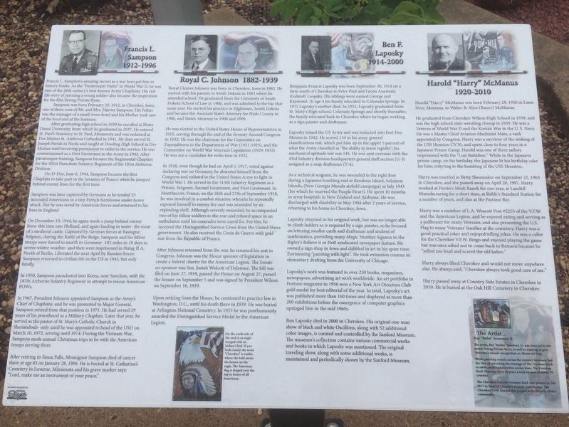 Cherokee County Freedom Rock Marker image. Click for full size.