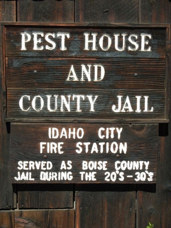 Pest House and County Jail Marker image. Click for full size.