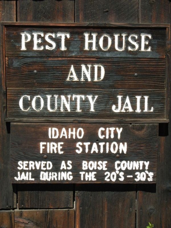Pest House and County Jail Marker. Click for full size. Pest House and County Jail Marker image. Click for full size.