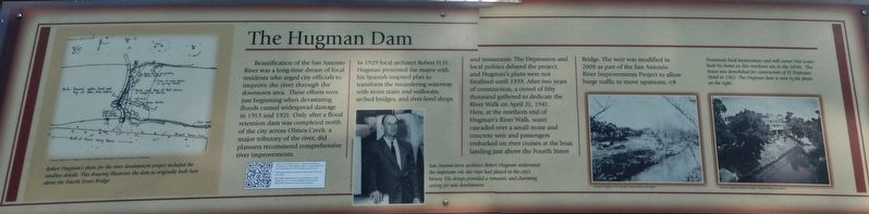 The Hugman Dam Marker image. Click for full size.
