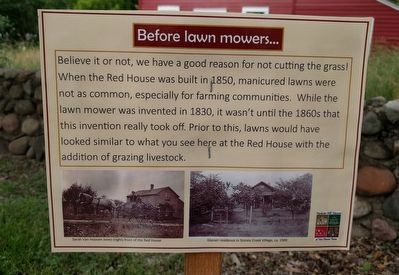 Before lawn mowers... Marker image. Click for full size.