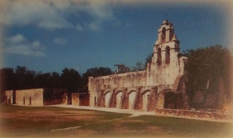 Marker detail: Mission Jan Juan image. Click for full size.