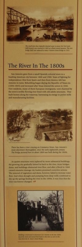 The River in the 1800's Marker. Click for full size. The River in the 1800's Marker image. Click for full size.