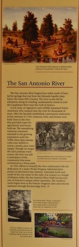 The San Antonio River Marker image. Click for full size.