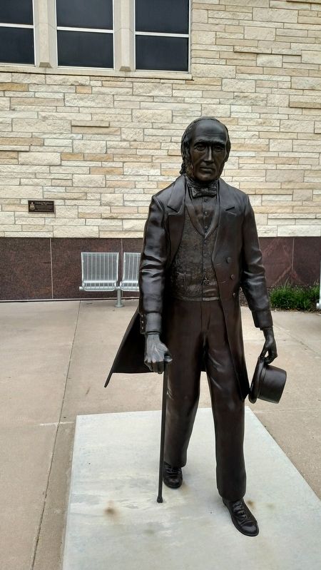 Ichabod Washburn Marker and Statue. Click for full size. Ichabod Washburn Marker and Statue image. Click for full size.