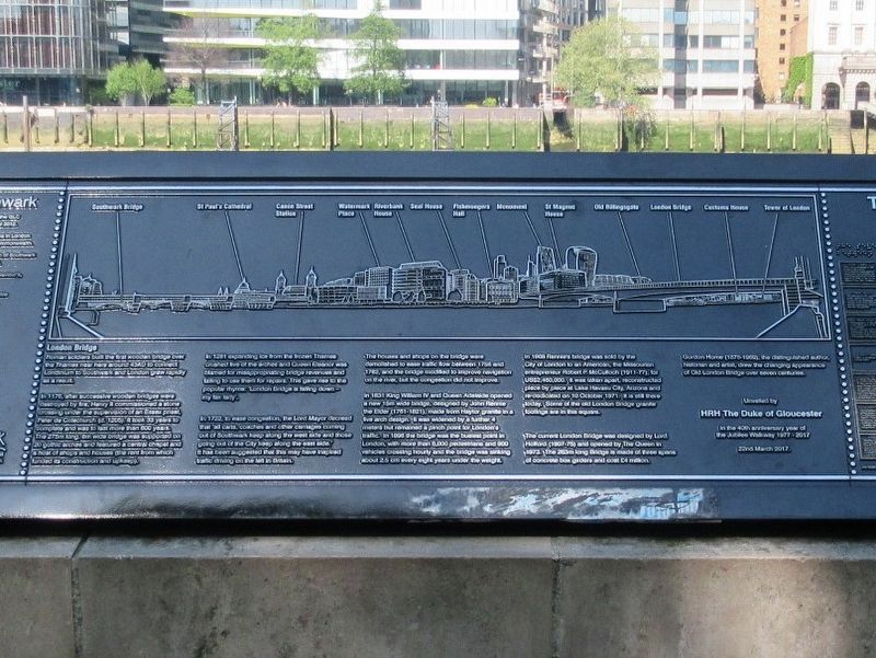 The Jubilee Walkway – Southwark Marker image. Click for full size.