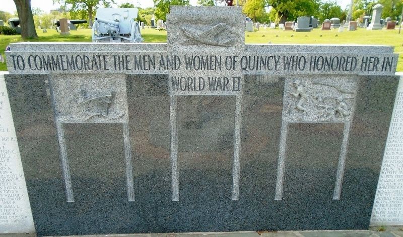 World War II Memorial Center Panel image. Click for full size.