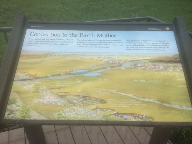 Connection to the Earth Mother Marker. Click for full size. Connection to the Earth Mother Marker image. Click for full size.