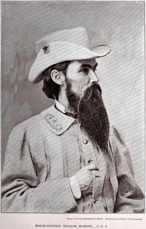 Major-General William Mahone, C.S.A. image. Click for full size.