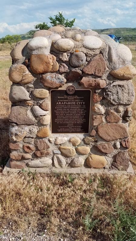 Arapahoe City Marker image. Click for full size.