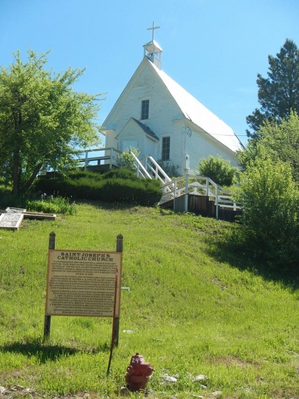 Saint Joseph's Catholic Church and Marker. Click for full size. Saint Joseph's Catholic Church and Marker image. Click for full size.