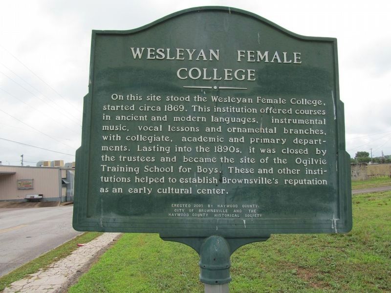 Wesleyan Female College Marker image. Click for full size.