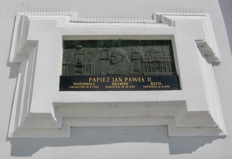 Additional Plaque for Pope John Paul II. Click for full size. Additional Plaque for Pope John Paul II image. Click for full size.