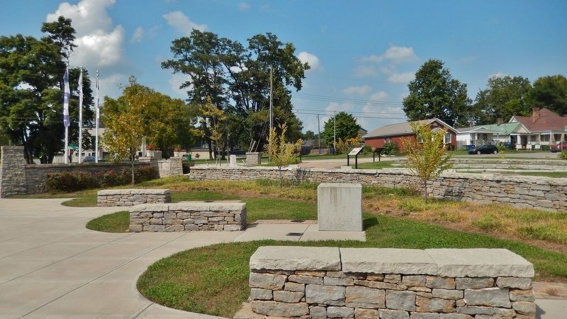 Isaac Murphy Memorial Art Garden (<i>plaza & benches</i>) image. Click for full size.