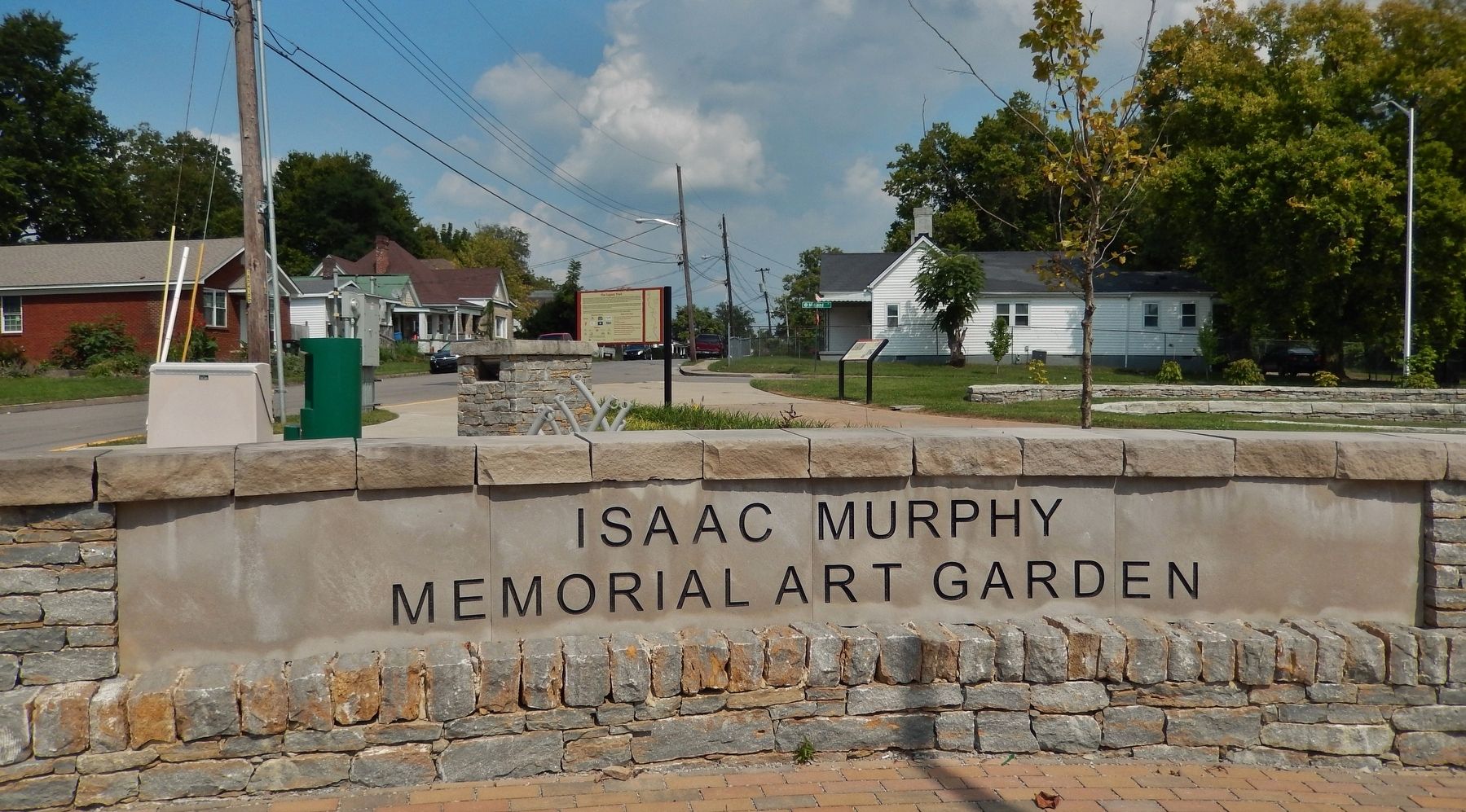 Isaac Murphy Memorial Art Garden Sign image. Click for full size.